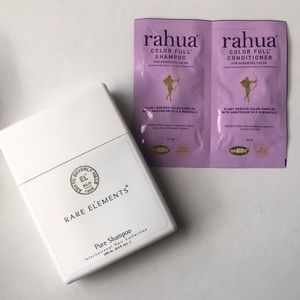 Rare Elements shampoo NEW. Rahua samples